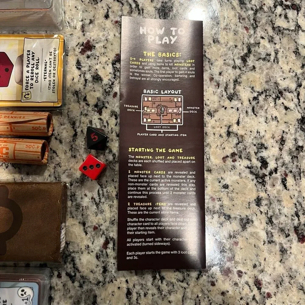 Binding of Isaac Four Souls 2nd Ed Card Game New Open Box Sealed Cards Long Box